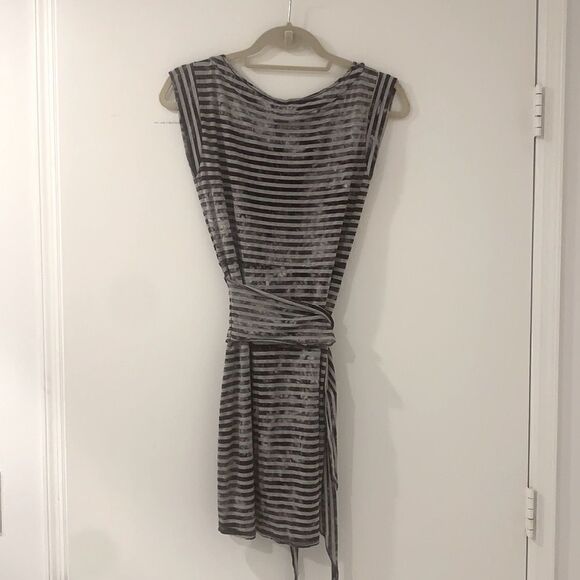 Like New DIESEL JERSEY MINI DRESS TIE WAIST - Picture 3 of 4